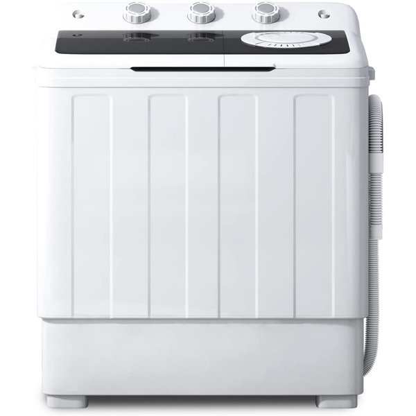 TABU 28LBS Portable Washing Machine With Drain Pump, 2 in 1 Twin Tub